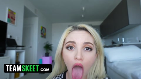 Tiny Tattooed Cutie Lola Fae Takes Huge Load After Hardcore Riding