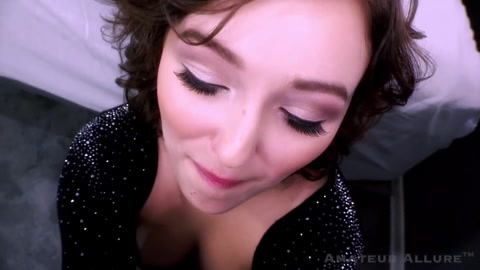 Leana Lovings Sexy Brunette Sucks Fucks and Eats A Load Amateur Allure